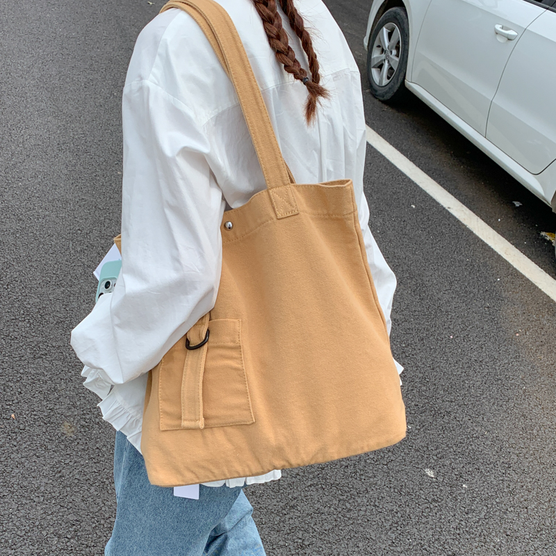 韩版大容量托特包2025新款女学生通勤单肩包百搭手提包