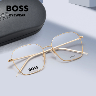 商务方框轻巧简约钛材眼镜框1398 HUGO BOSS 新款 眼镜架男士