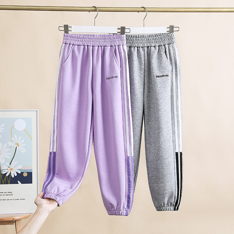 女童裤子2026新款春装女大童卫裤洋气儿童宽松休闲裤春秋运动裤潮