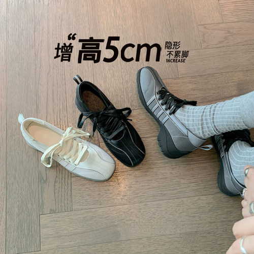 真皮运动玛丽珍女鞋2026秋季新款