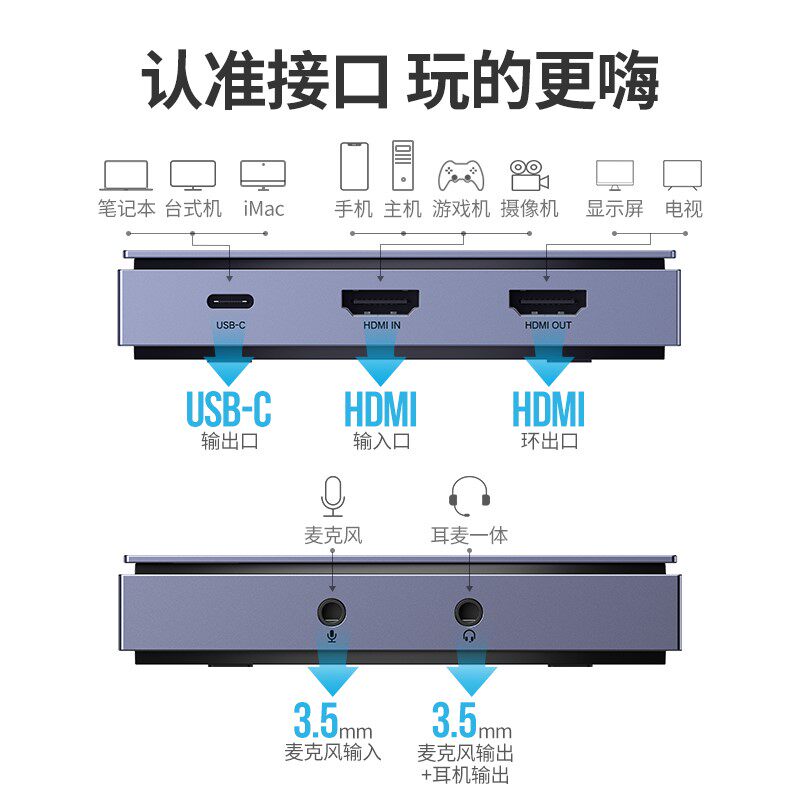 UGREEN CM410 HDMI VIDEO CAPTURE CARD USB3.0 HD 4K LIVE RECORDING BETTA 10937