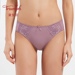 Triumph/黛安芬透气面料中腰三角内裤小裤E001637搭配文胸E001635