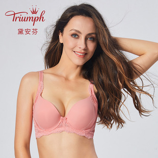 黛安芬性感蕾丝女士内衣有钢圈大胸支撑上托文胸16 8076