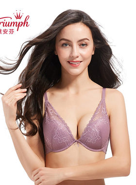 黛安芬性感蕾丝深V小胸聚拢