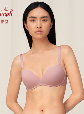 黛安芬简约无痕内衣女无钢圈加厚小胸聚拢文胸E002525