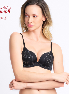 黛安芬水盈·蔓叶聚拢小胸水袋性感文胸16-8540