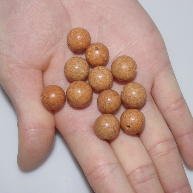 5-14㎜天然精选天竺果血丝龙珠菩提念珠佛手链手串佛珠配饰 散珠