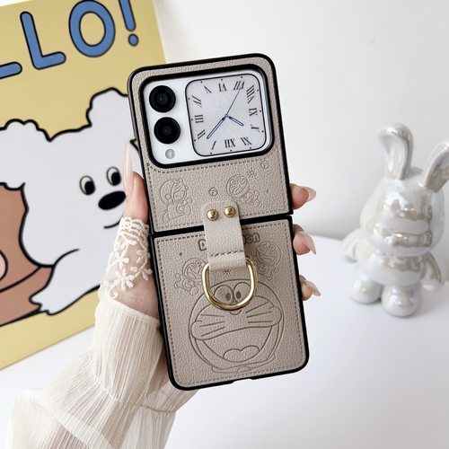 适用华为novaflip手机壳创意卡通皮质小折叠novaflips新款指环扣高级感女轻奢时尚超薄防摔个性网红爆款外壳