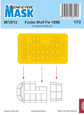 Special Hobby M72012 Focke Wulf Fw 189B SH72430 遮盖纸