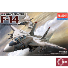 铸造模型 爱德美拼装飞机 12608 F-14 熊猫战斗机 1/144