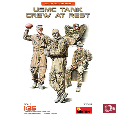 铸造 Miniart拼装兵人 MA37049 美国海军陆战队坦克乘员 休息中