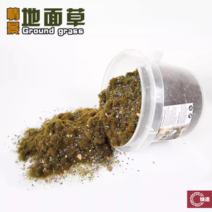 铸造模型 地面草岩片颗粒 中古战棋场景地台仿真沙盘草坪diy手工
