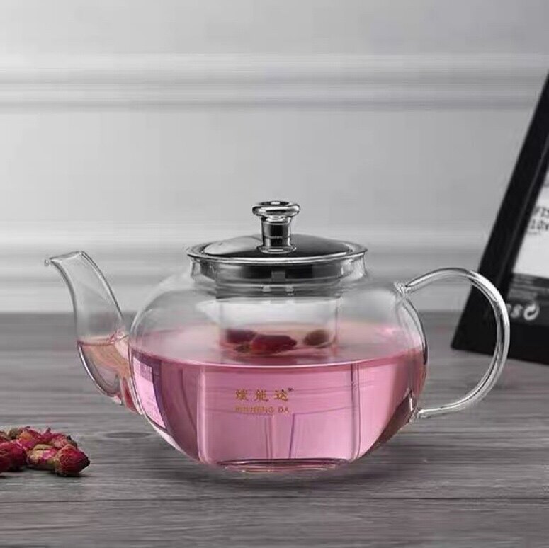 斌能达多功能加厚耐高温玻璃泡茶壶茶具花茶玻璃壶玻璃滤网花茶壶