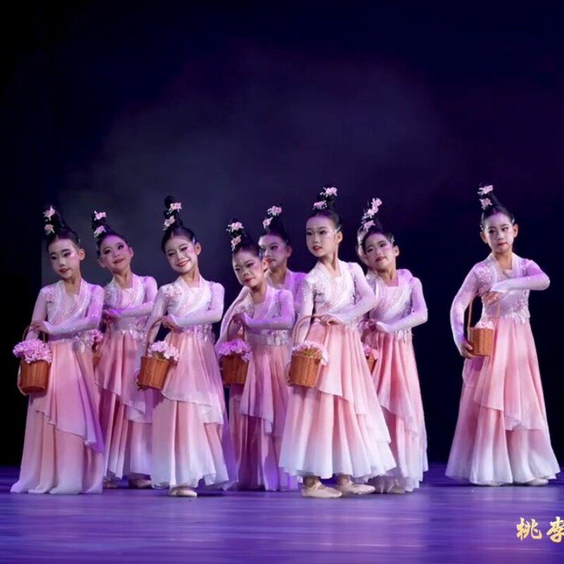 古典舞玉蝶幽香舞蹈服春风花信来舞扇语春风表演服花开时节动京城