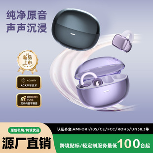 现货 无线耳机 2025新款 蓝牙耳机V6.0跨境私模长续航ENC降噪耳夹式