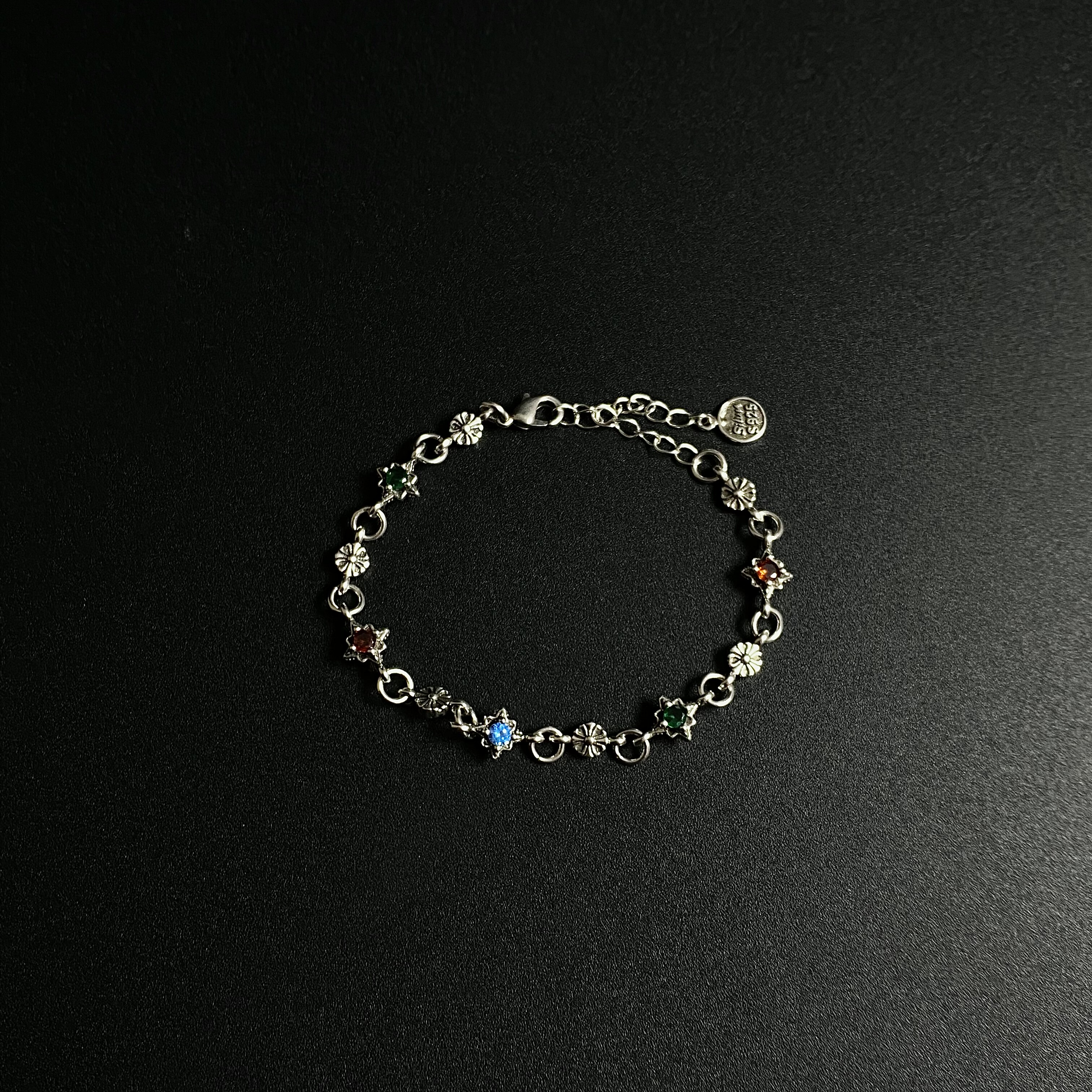 Kutenhaluat 复古「Colorful starlight」彩星芒手链