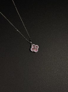 snowflake」粉银项链 「Four Vintage 古著