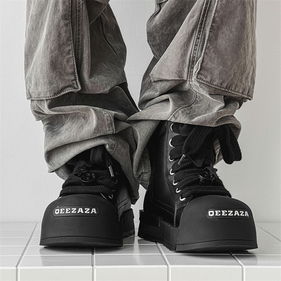 米奇大头高帮鞋2025新款马丁靴