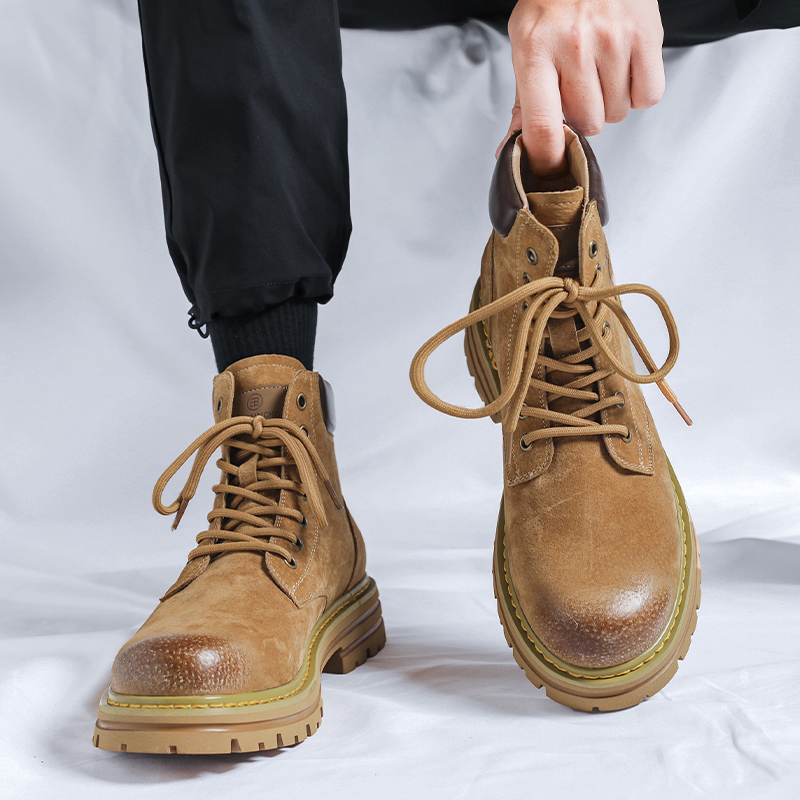 马丁靴男款2025新款英伦风真皮