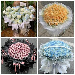 送郴州市桂东县安仁县资兴市花店同城配送女友生日情人节玫瑰花束