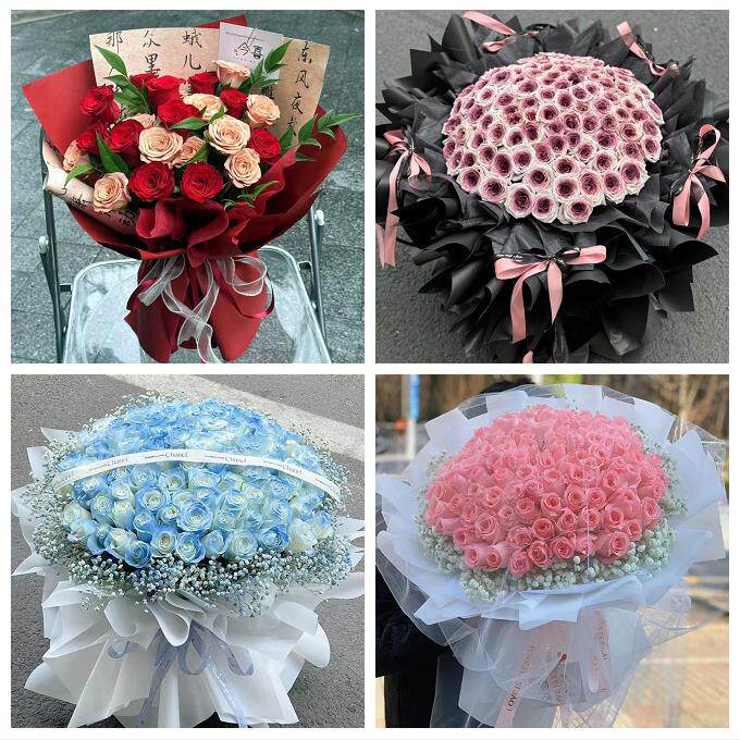 上海市奉贤区金汇四团青村镇花店同城配送女友生日情人节玫瑰花束