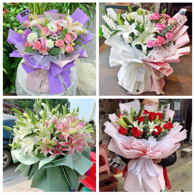 怀化市芷江靖州通道县洪江市鲜花店同城配送老婆香水百合玫瑰花束