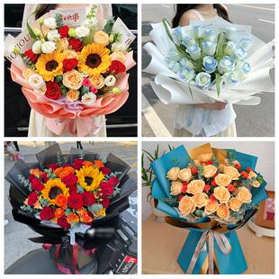 上海市黄浦区半淞园路小东门同城鲜花店父亲节向日葵花束男士生日