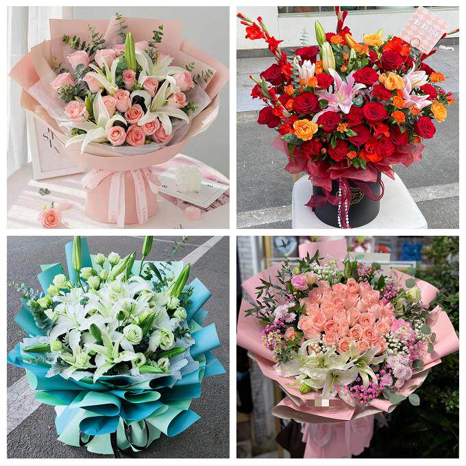 云南曲靖市富源县会泽县宣威市鲜花店同城送玫瑰香水百合生日花束