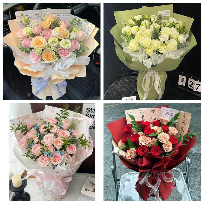衡水市饶阳安平县故城县景县花店同城配送女友生日情人节玫瑰花束