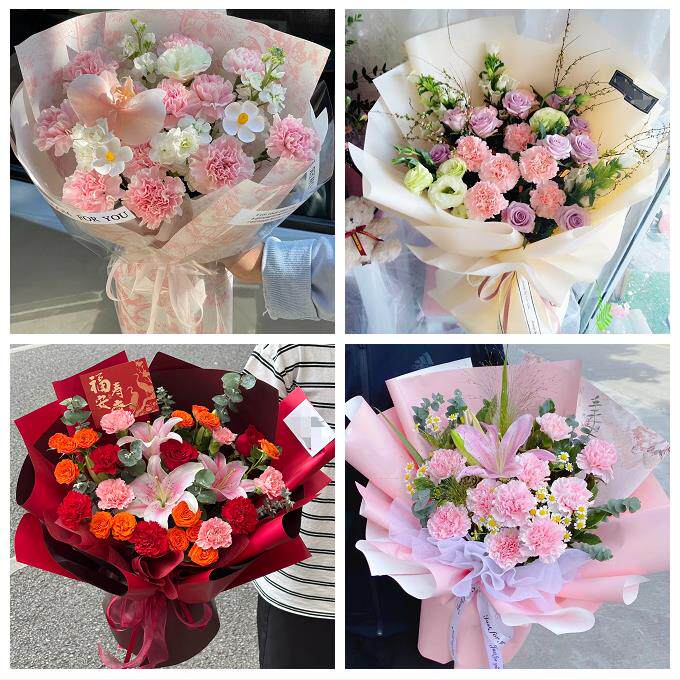 绥化市北林区望奎兰西青冈县同城鲜花店康乃馨百合送父母长辈生日