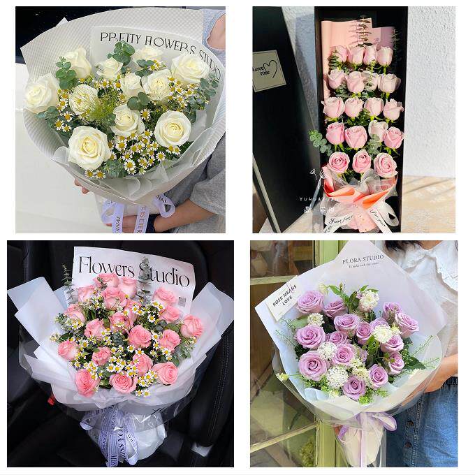 江苏连云港市东海县灌云灌南县鲜花店同城配送女神节玫瑰花束礼盒