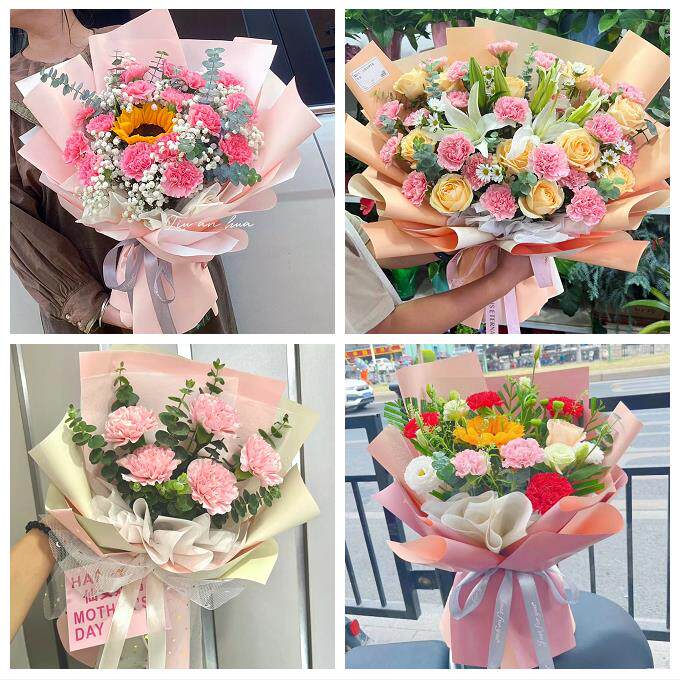送长沙市长沙县宁乡县浏阳市鲜花店订康乃馨百合花束同城配送长辈