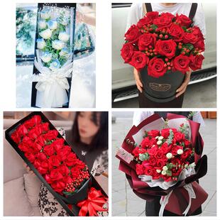 江苏南通市崇川港闸通州区海安同城鲜花店订33朵玫瑰送情人女朋友