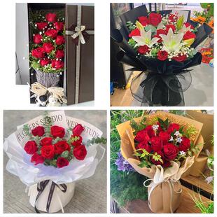 北京市顺义区后沙峪天竺镇杨镇鲜花店同城配送媳妇女友圣诞节玫瑰