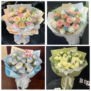 送廊坊市大厂县霸州市三河市花店同城配送女友生日情人节玫瑰花束