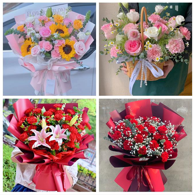 教师节送长辈生日康乃馨向日葵铜陵市铜官义安区郊区枞阳县鲜花店