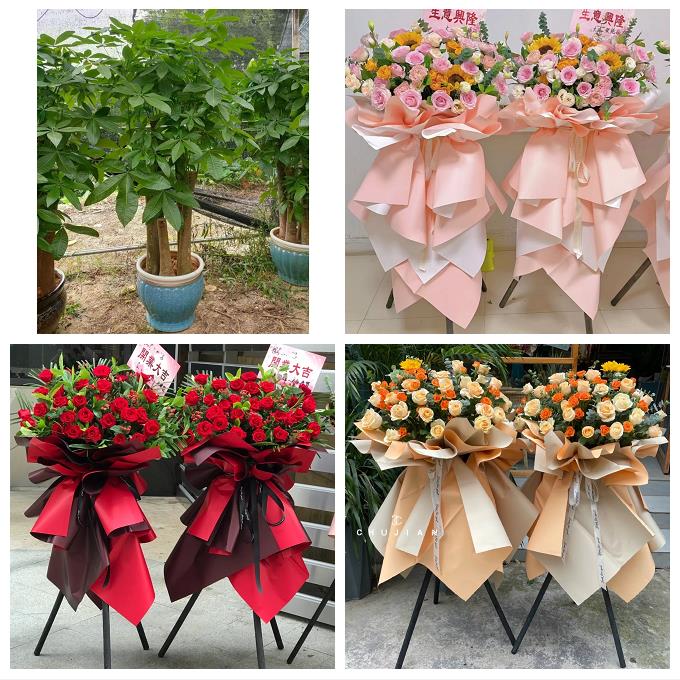 送青岛市即墨市平度市莱西市同城花店订鲜花大麦开业花篮店铺开张