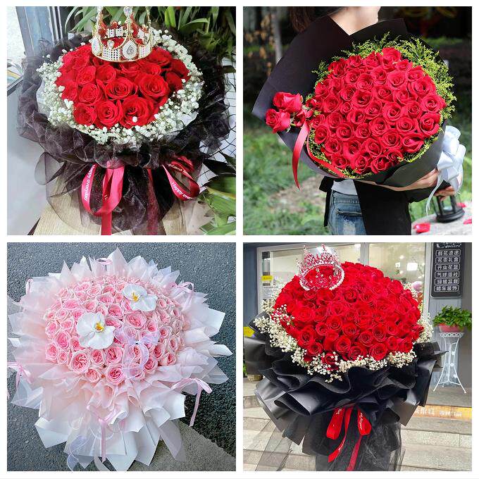 雅安市雨城名山区荥经汉源县鲜花店同城送女朋友闺蜜女神节红玫瑰