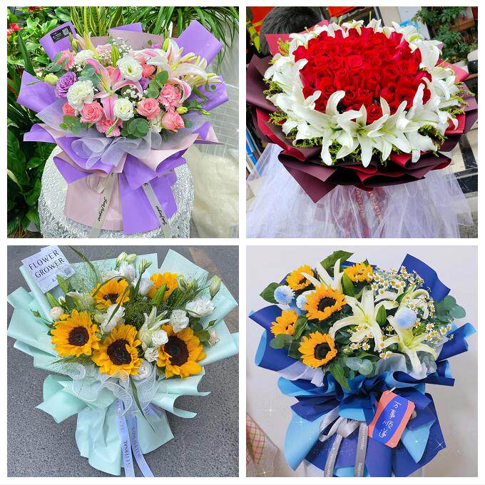 怀化市鹤城区中方沅陵辰溪县鲜花店同城配送老婆香水百合玫瑰花束