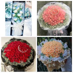 江苏扬州市广陵区邗江区江都区同城鲜花店订33朵玫瑰送情人女朋友