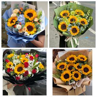 抚州市临川区南城黎川南丰县同城鲜花店成人礼高考向日葵玫瑰花束