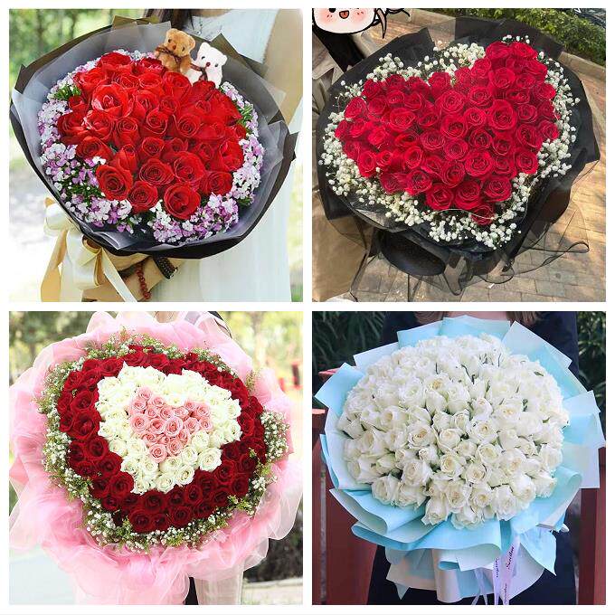 云南楚雄州楚雄市双柏县牟定县鲜花店同城配送媳妇女友圣诞节玫瑰