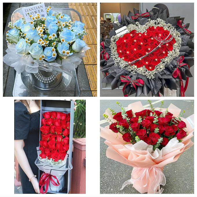 广东东莞市长安虎门厚街沙田镇同城鲜花店情人节玫瑰表白女友老婆
