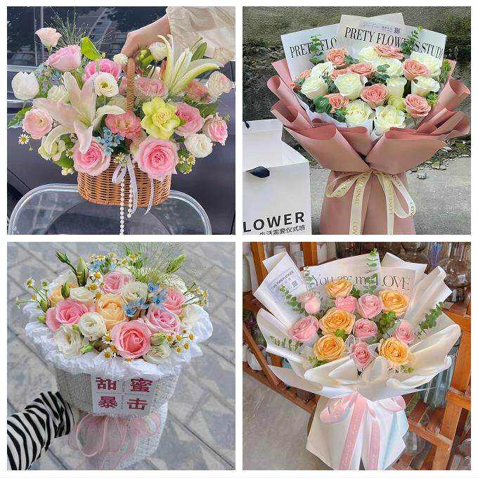 江西上饶市信州区上饶县广丰区同城鲜花店向日葵玫瑰混搭生日花束