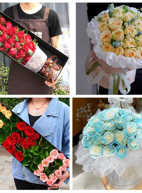 柳州市城中区鱼峰柳南柳北区鲜花店同城送女朋友闺蜜女神节红玫瑰