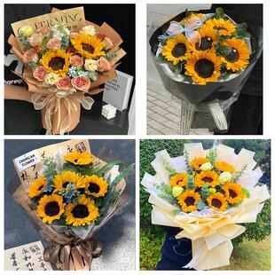 成人礼高考毕业向日葵花束安徽淮北市杜集相山烈山区濉溪同城花店