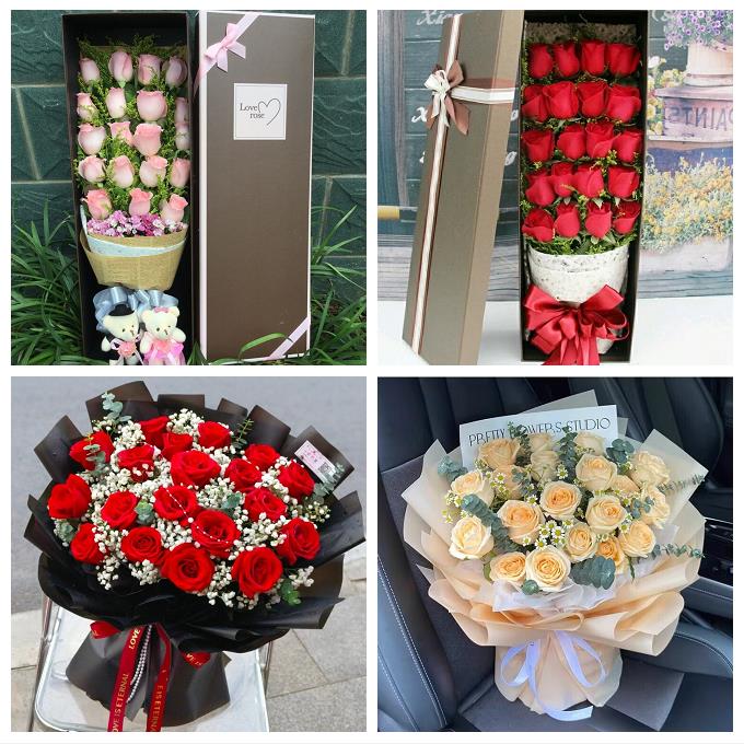连云港市东海县灌云县灌南县同城鲜花店七夕节11朵33枝玫瑰送女友