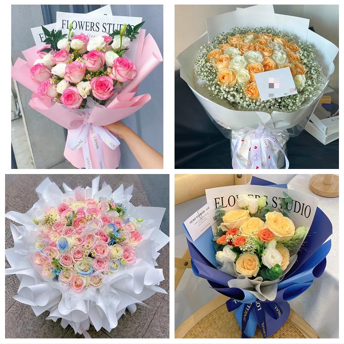 邯郸市磁县邱县鸡泽县广平县鲜花店卡布碎冰蓝紫玫瑰花束同城配送