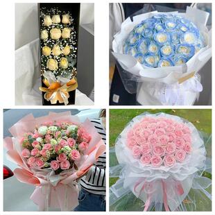 辽源市龙山西安区东丰东辽县同城鲜花店情人节表白送玫瑰花束礼盒