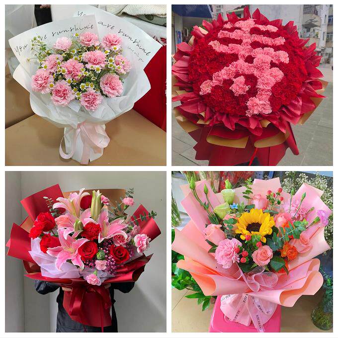 郑州市中原区二七管城金水区同城鲜花店38节送长辈女士康乃馨百合